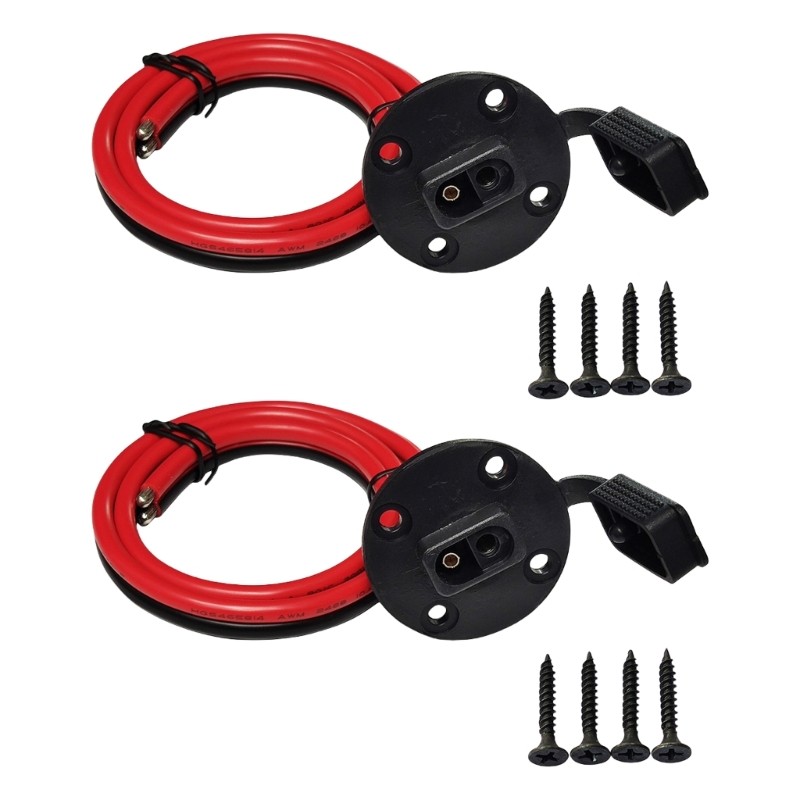2Pcs Waterproof Harness 12AWG Quick Connectors SAE Connectors Power Socket