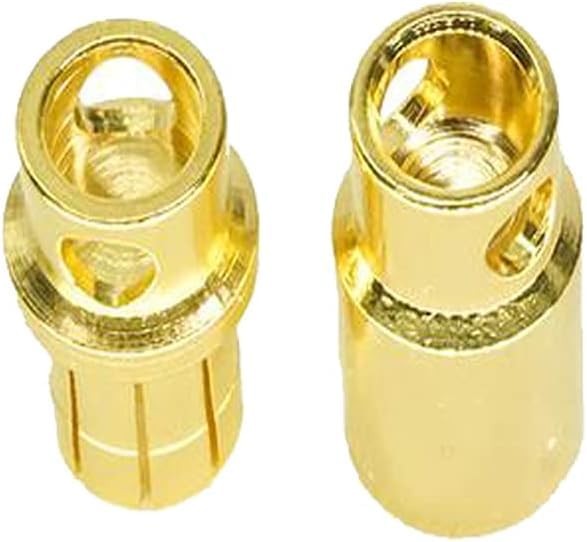 Yiqigou 10 Pairs Gold-Plated 8.0mm 8mm Male Female Banana Plugs Bullet