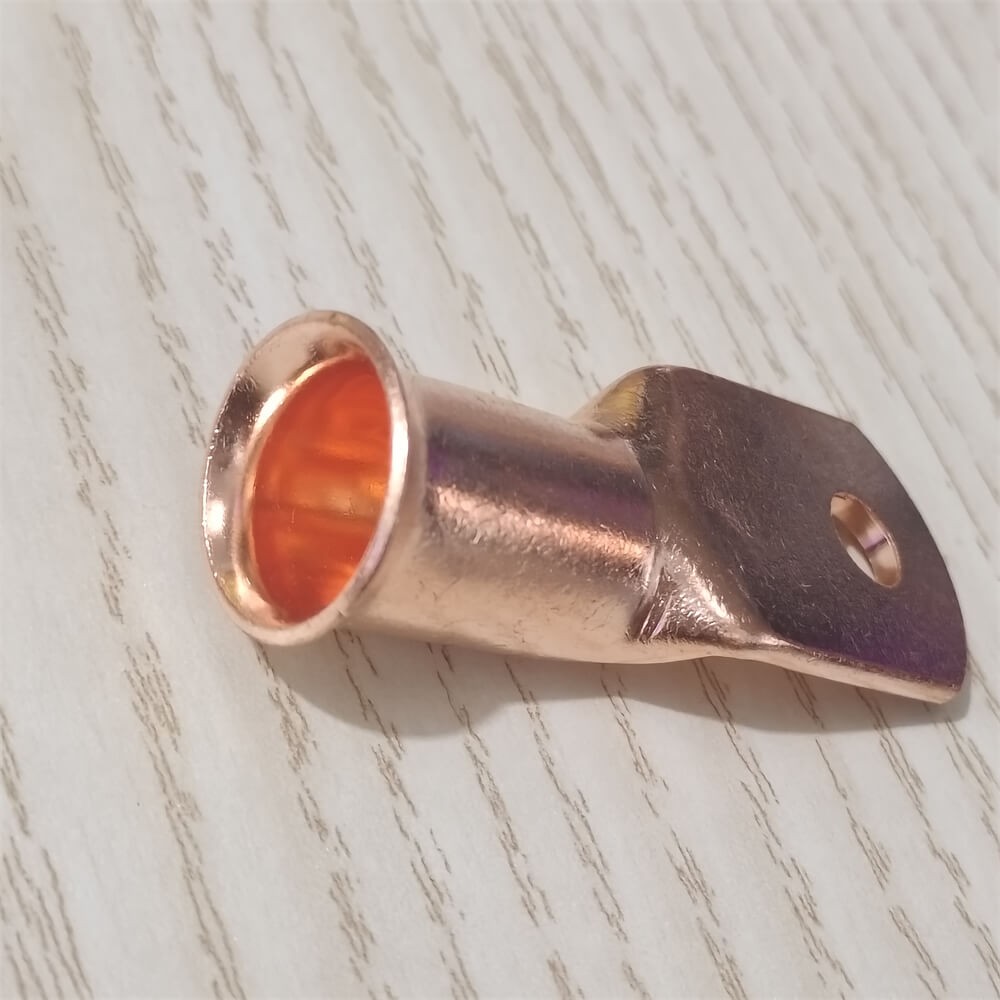 1-20pcs Copper Ends Lugs 2/0AWG Wire Cable Connector 1/4″ Ring Battery Terminals