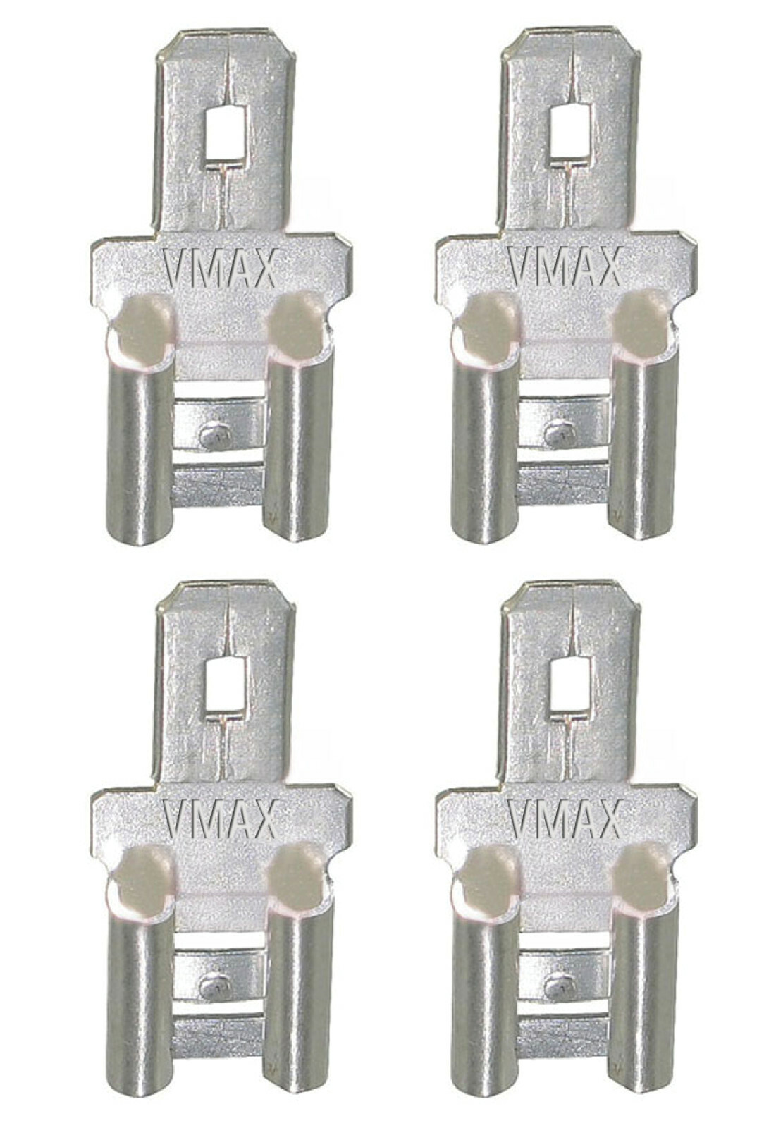 QTY4 F2 TO F1 TIN PLATED 12V 5AH BATTERY TERMINAL ADAPTER 0.250” TO 0.187”