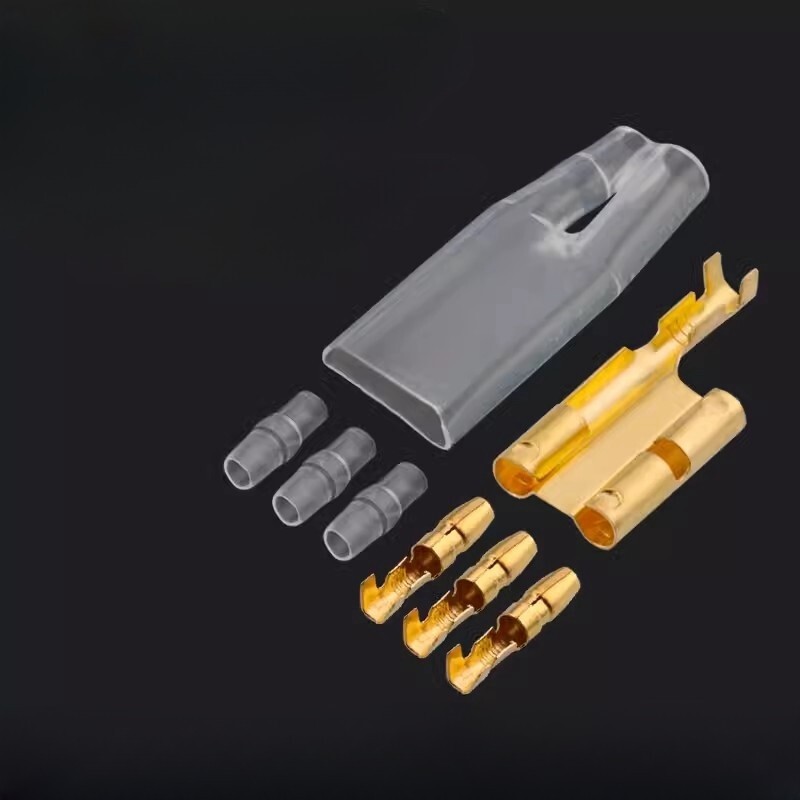 50 pairs Bullet head wire connector Cold pressed quick connect terminal 18AWG