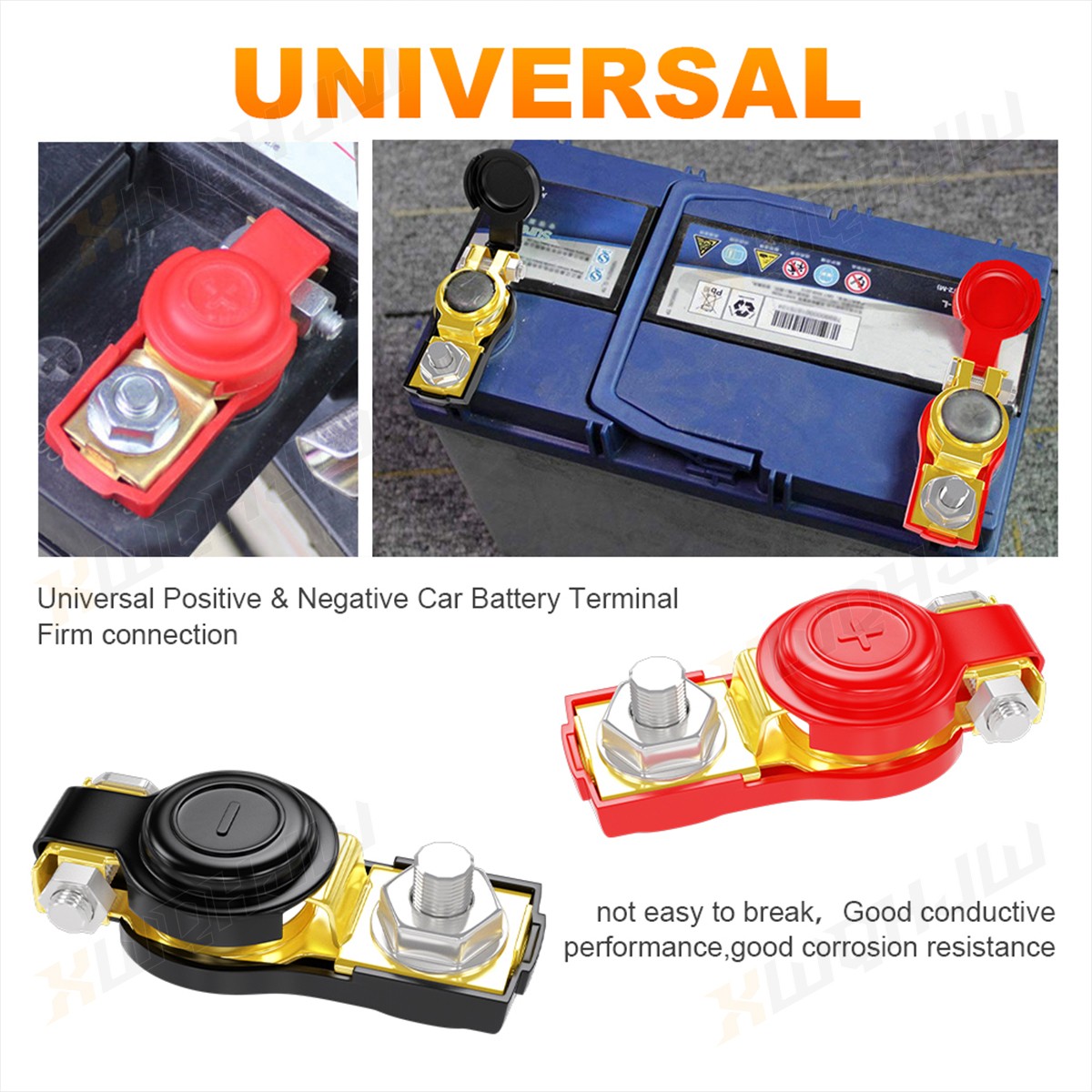 XWQHJW Battery Terminal Top Post Positive Negative For Ford Jeep RV Van