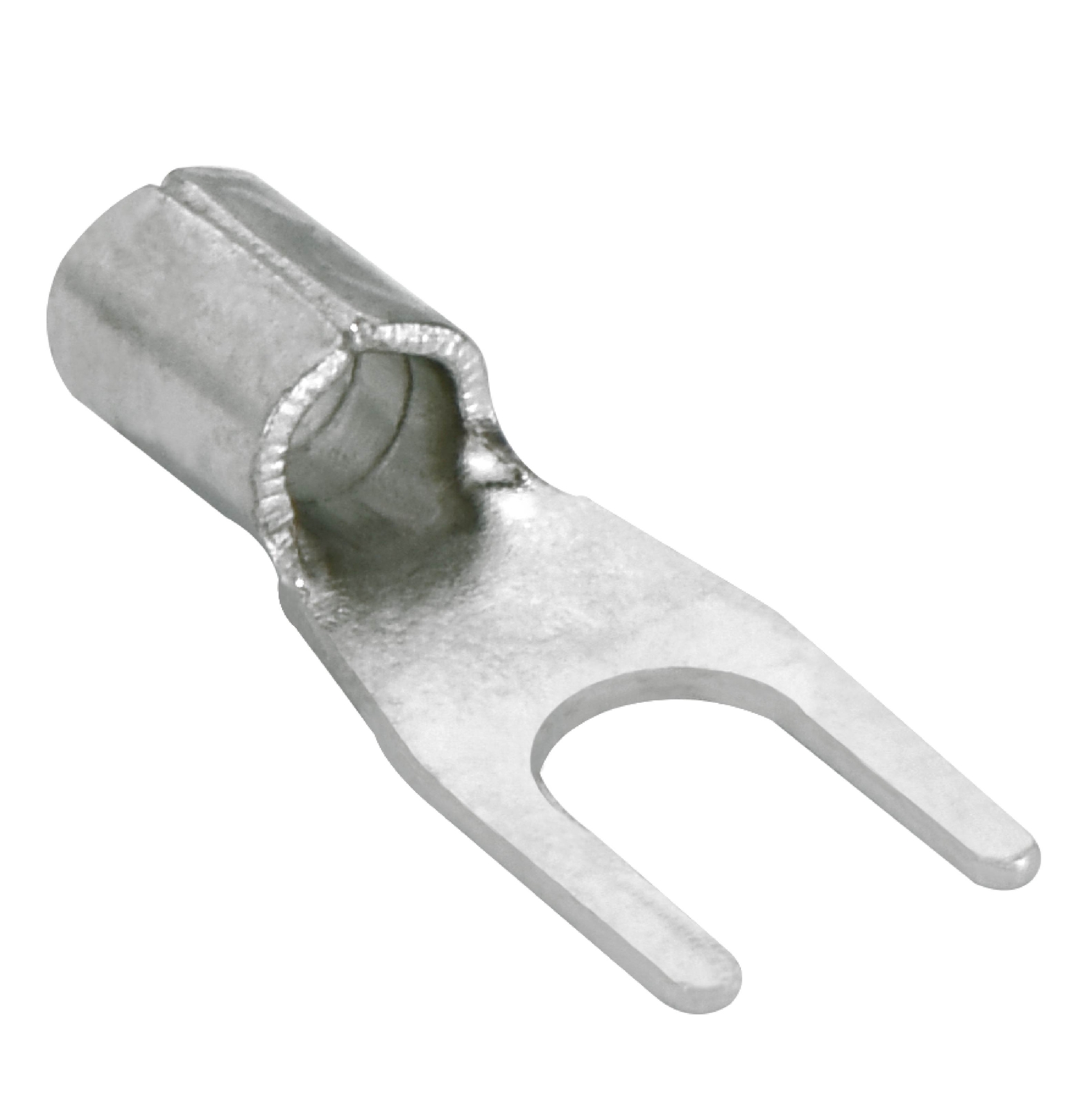100 Spade Fork Terminal Connector Non-Insulated Uninsulated 22-18GA AWG Gauge #6