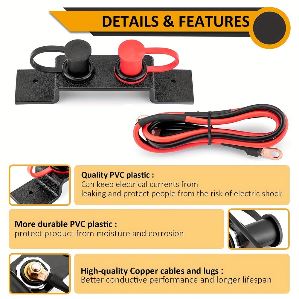 Relocation-Kit Lightweight Battery Terminal Relocation Kit (with Wiring Harness)