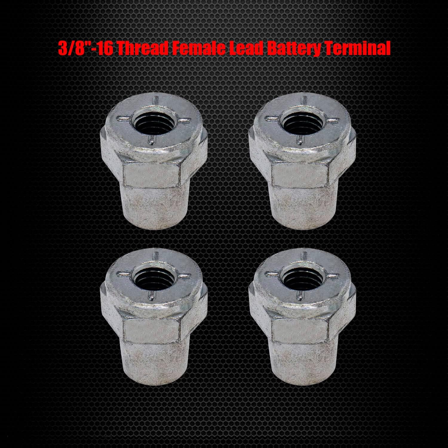 3/8″-16 Thread Female Lead Battery Terminal Post Adapter Battery