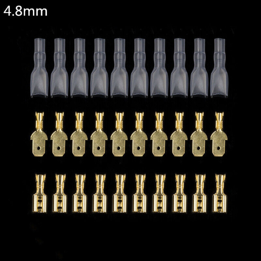 900X Assortment Terminals Kit Electrical Wire Crimp Connectors Male Female Spade