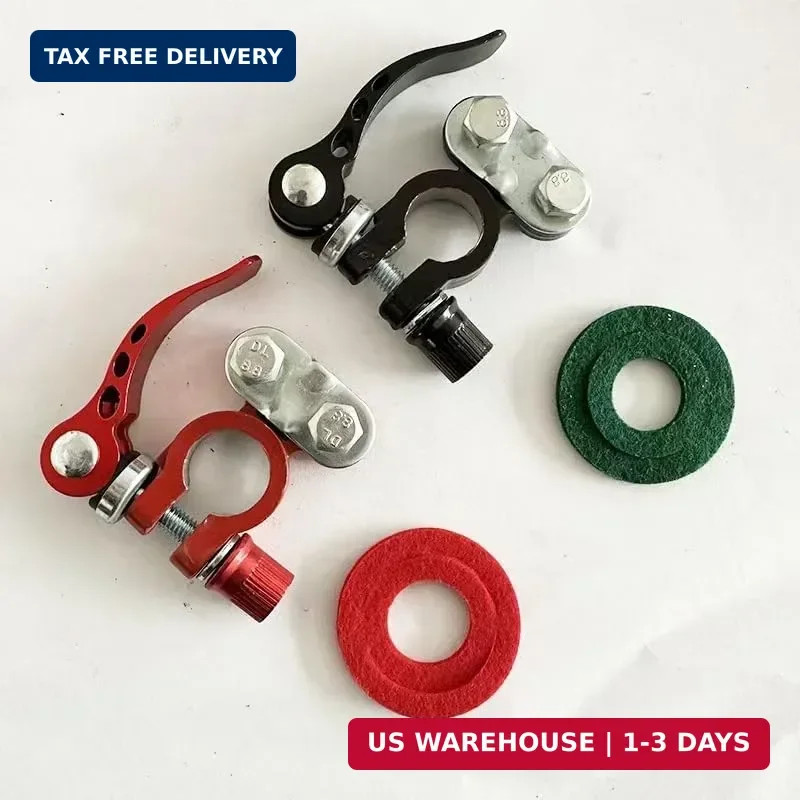 Universal Quick-Connect Battery Terminal Connectors-Top Post Positive & Negative
