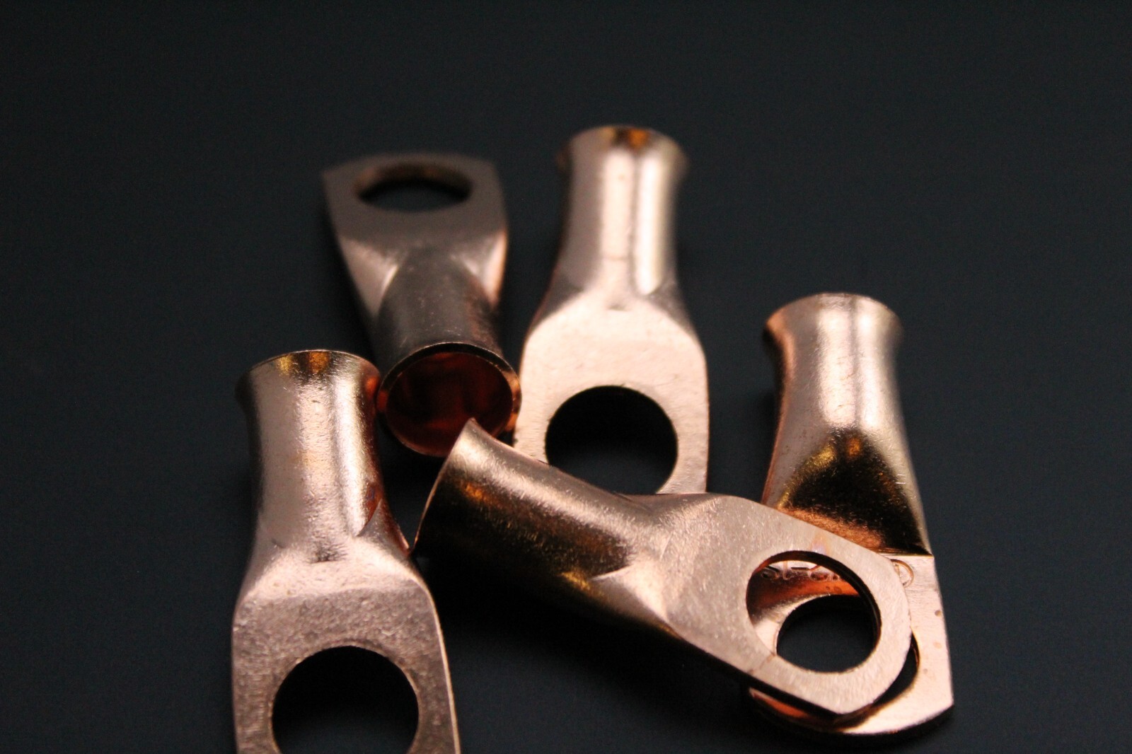 1/0 GAUGE COPPER 1/2 RING 2 PK CRIMP TERMINAL CONNECTOR AWG BATTERY LUG CUR1012