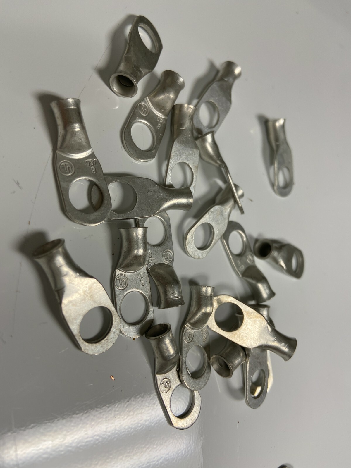 (25) 6 GA. 3/8 Hole Tinned Copper Cable Lug Ring Terminal Marine USA