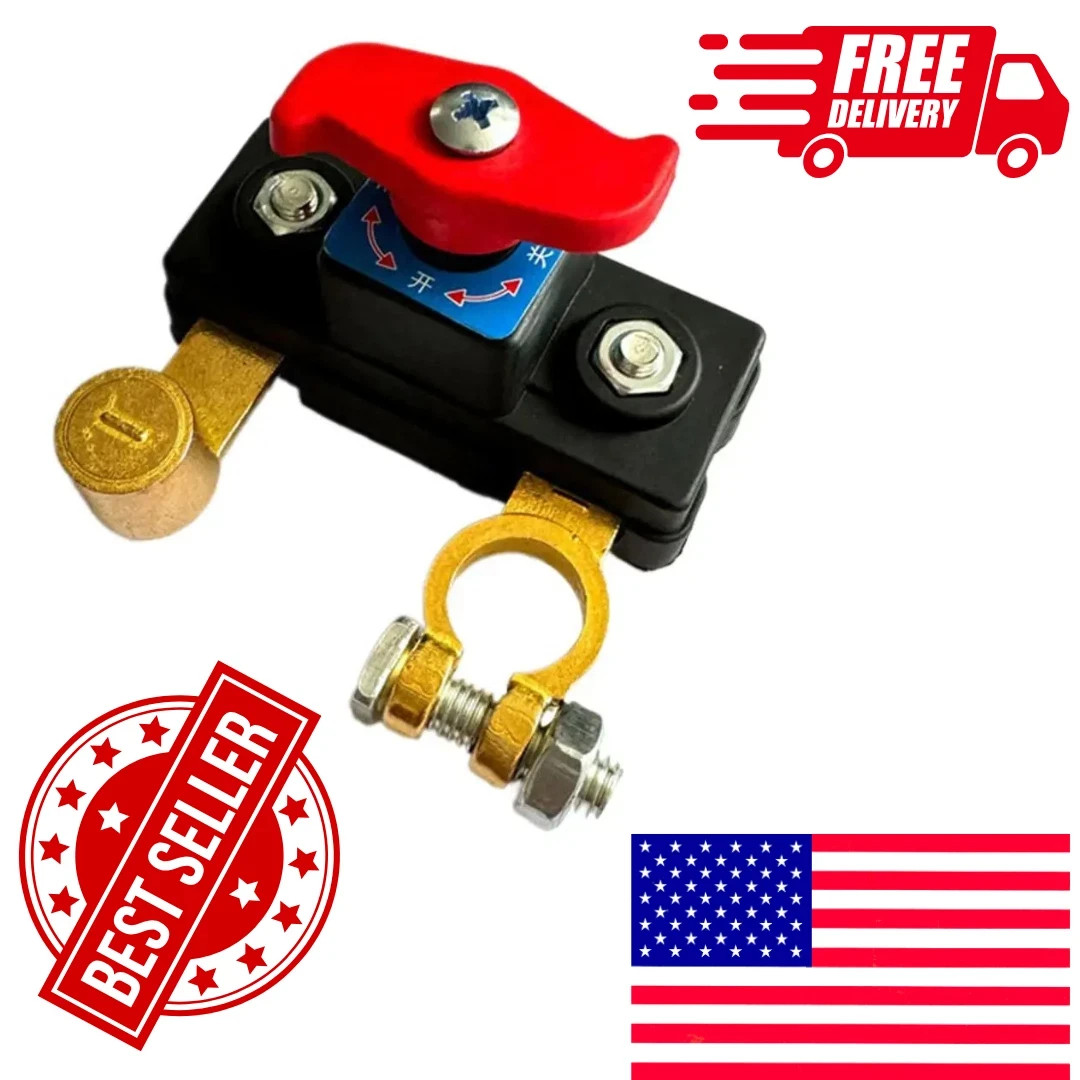 1Pcs Universal Battery Disconnect Switch 12V / 24V Cut Off Isolator for Cars RV