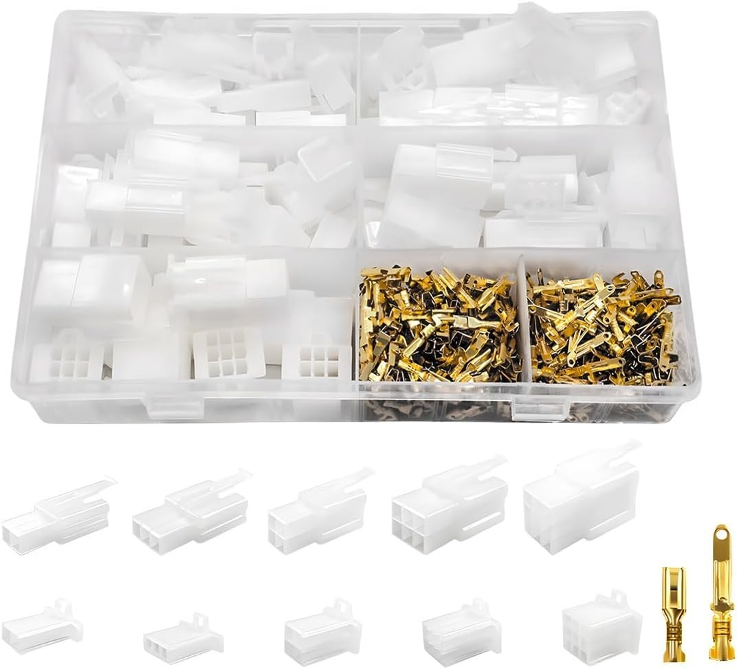 580PCS 2.8MM Automotive Electrical Wire Connectors Kit 2 3 4 6 9Pin Header Crimp