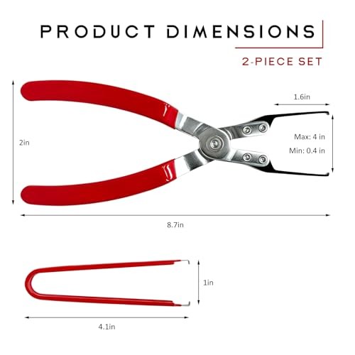 2 PCS Relay Puller Pliers, Vehicle Relay & Fuse Puller Battery Terminal Wiper