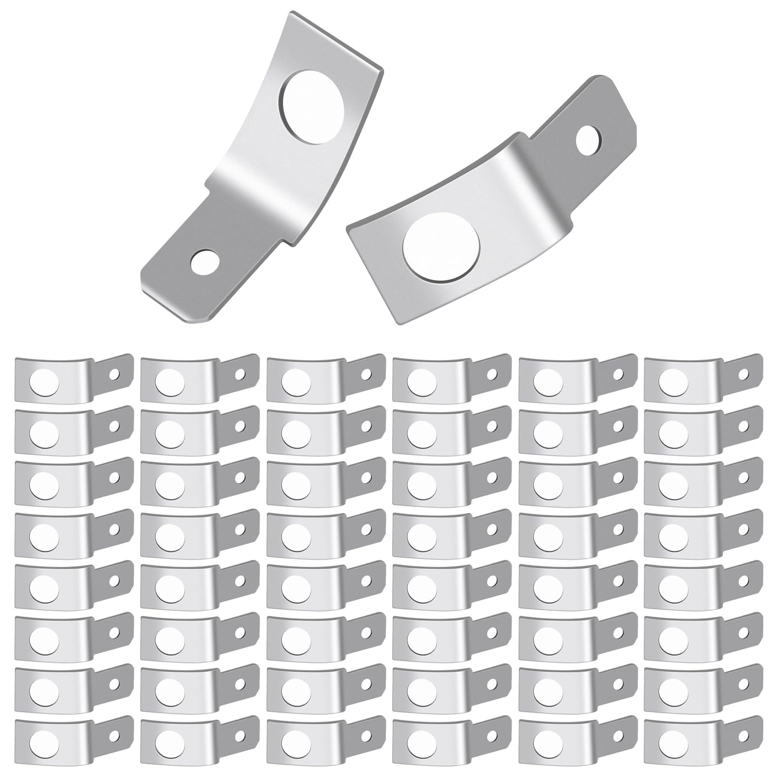 50 Pcs 1/4″ Male Quick Disconnect Spade & 10 Stud Ring Crimp Connectors Pack New