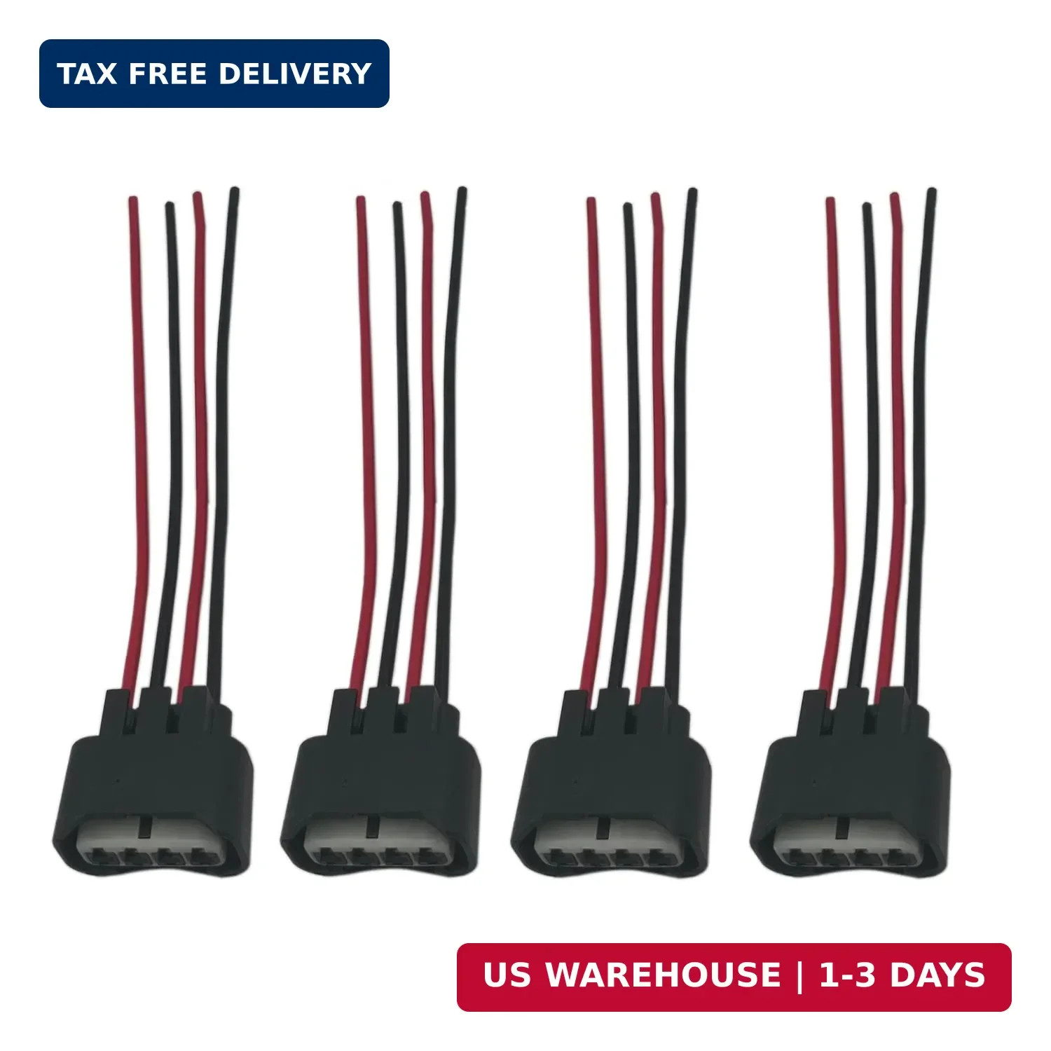 4Pcs Ignition Coil Connector Compatible with Toyota Camry Corolla Highlander, Sc
