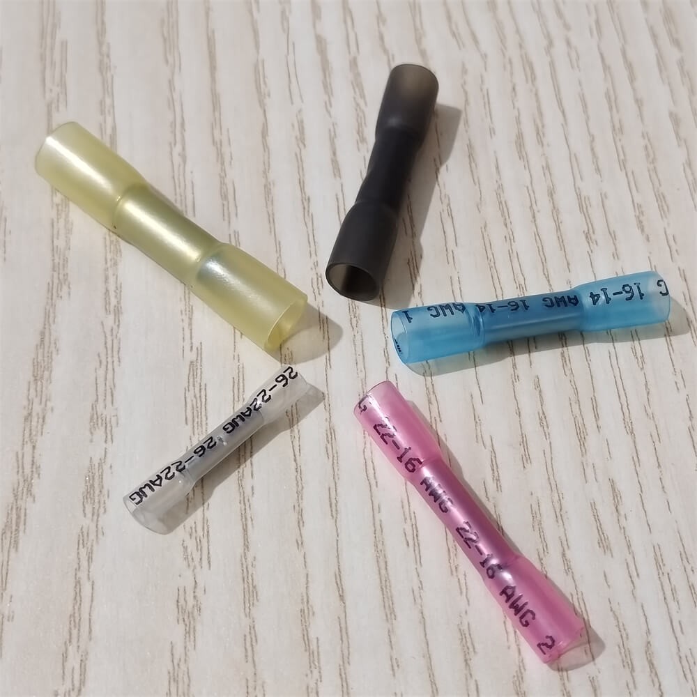 26-10 AWG Heat Shrink Wire Connectors Splice Crimp Butt Terminals Kit Waterproof