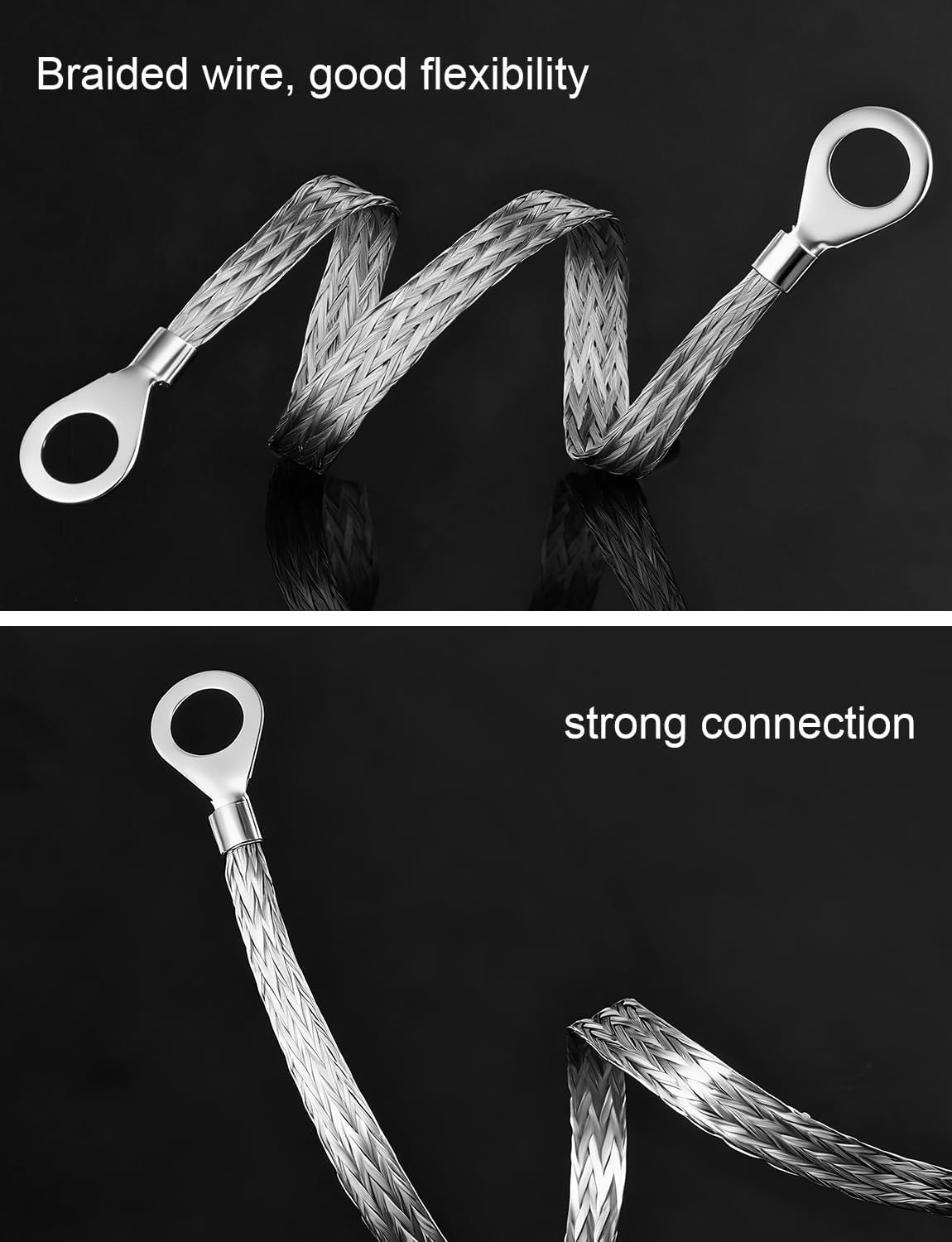 20 Pcs Ground Straps Automotive, 10/12 Inch Engine Universal Ground Strap Kit, B