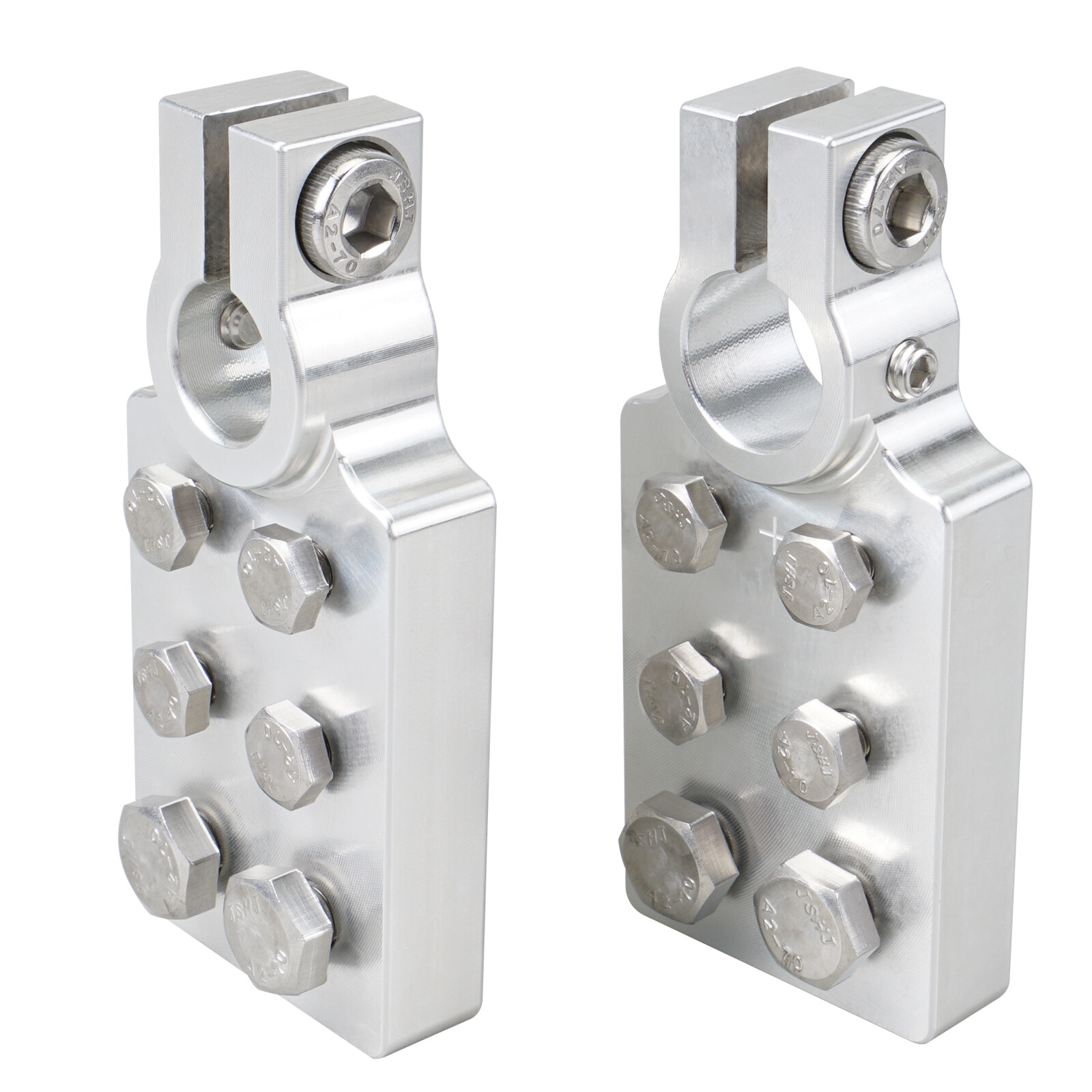 For SAE Post Style Flat Battery Terminal for Audio Modification Light Bar