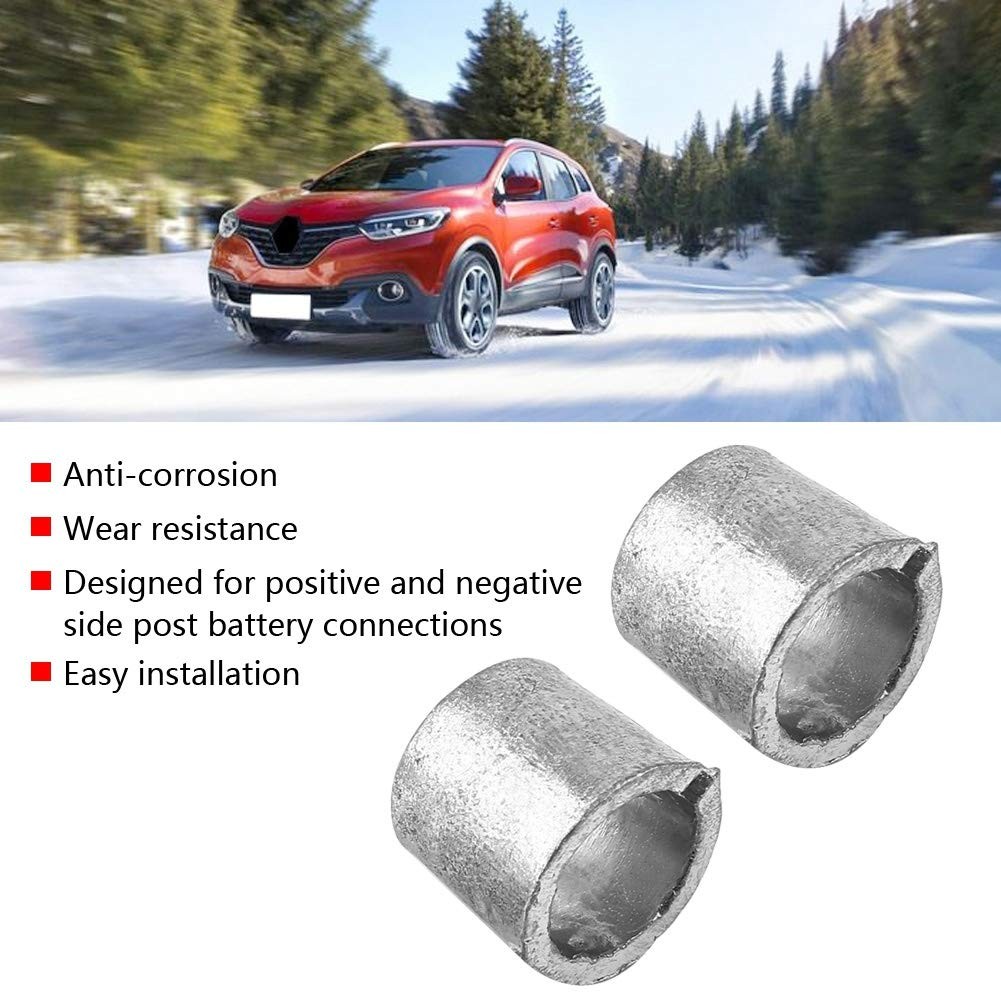 Car Battery Post Shims Terminal Shim Adapter Converter Anode Cathode 1 Pair