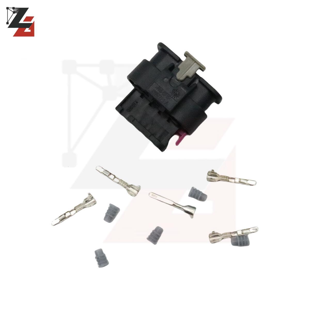 Pack (1) 5 Pin 4F0973705 Mass Air Flow MAF Connector Adapter For Audi For VW
