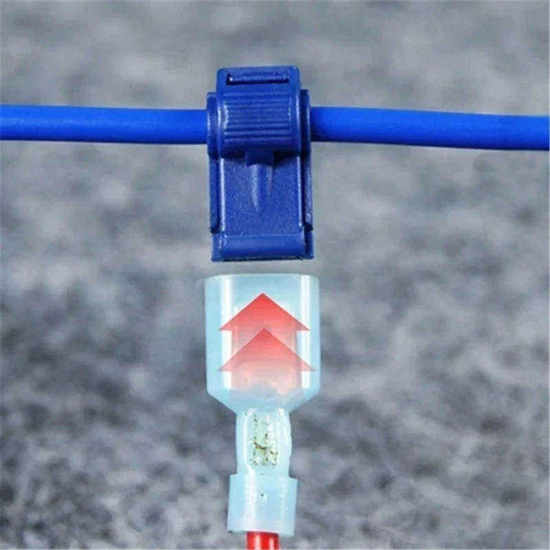 20Pcs Insulated T-Tap Wire Connectors 22-10 AWG Quick Splice Terminals