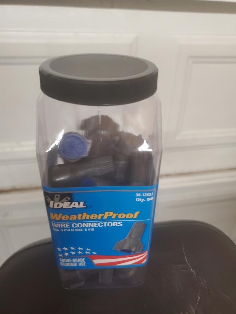Ideal 30-1263J Weatherproof Wire Connectors, Gray/Blue (Pack of 50)