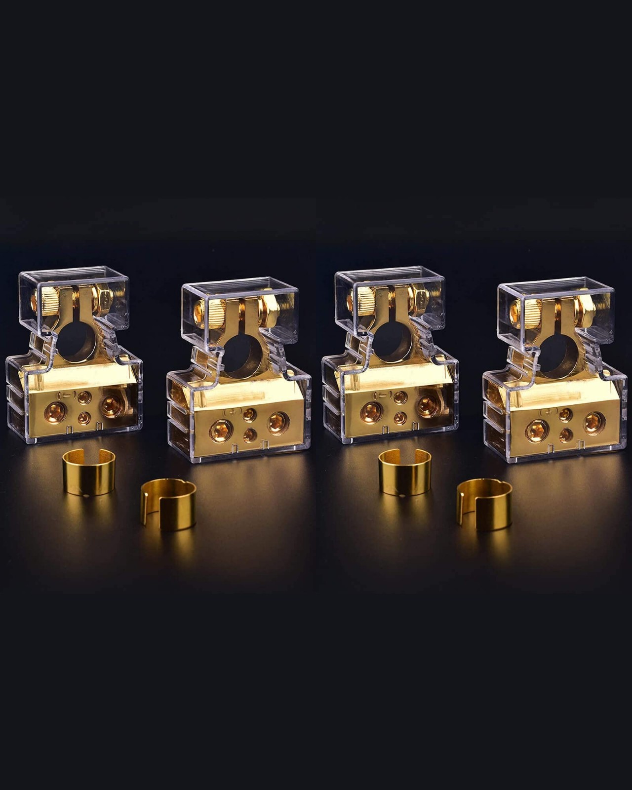 Heavy Duty Battery Terminal Connectors 0-10 AWG, Top Post, Marine Grade, Easy In