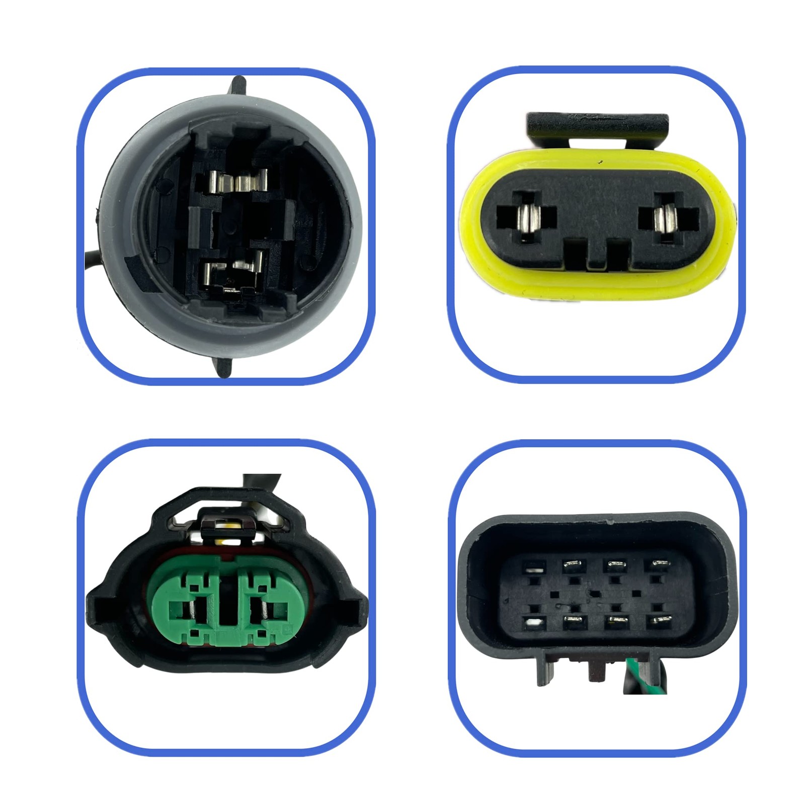 Headlight Wiring Harness For 08-14 Chevrolet Silverado 1500 2500HD 3500HD, 2 Pcs