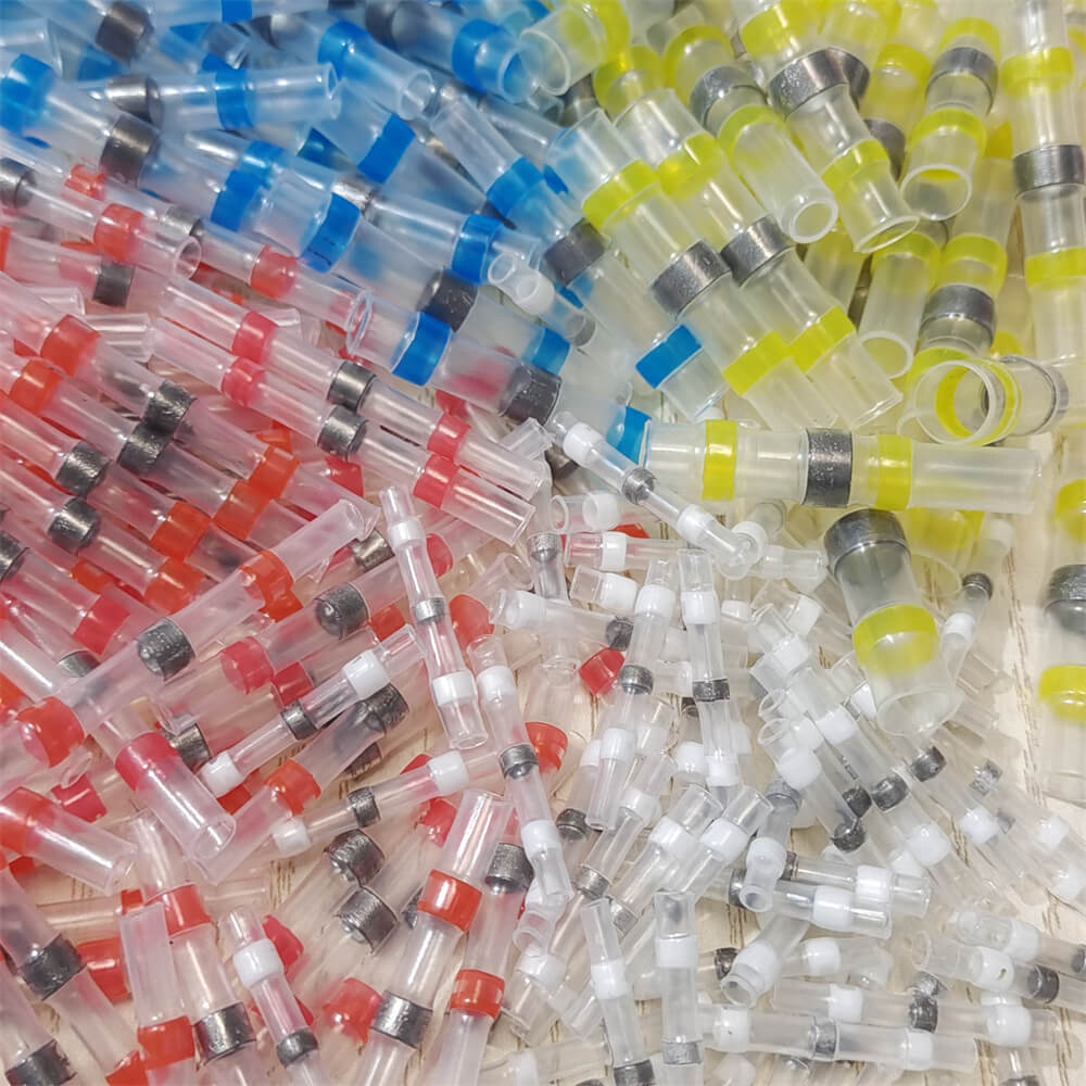 50/500x Waterproof Solder Seal Sleeve Heat Shrink Wire Connectors Butt Terminals