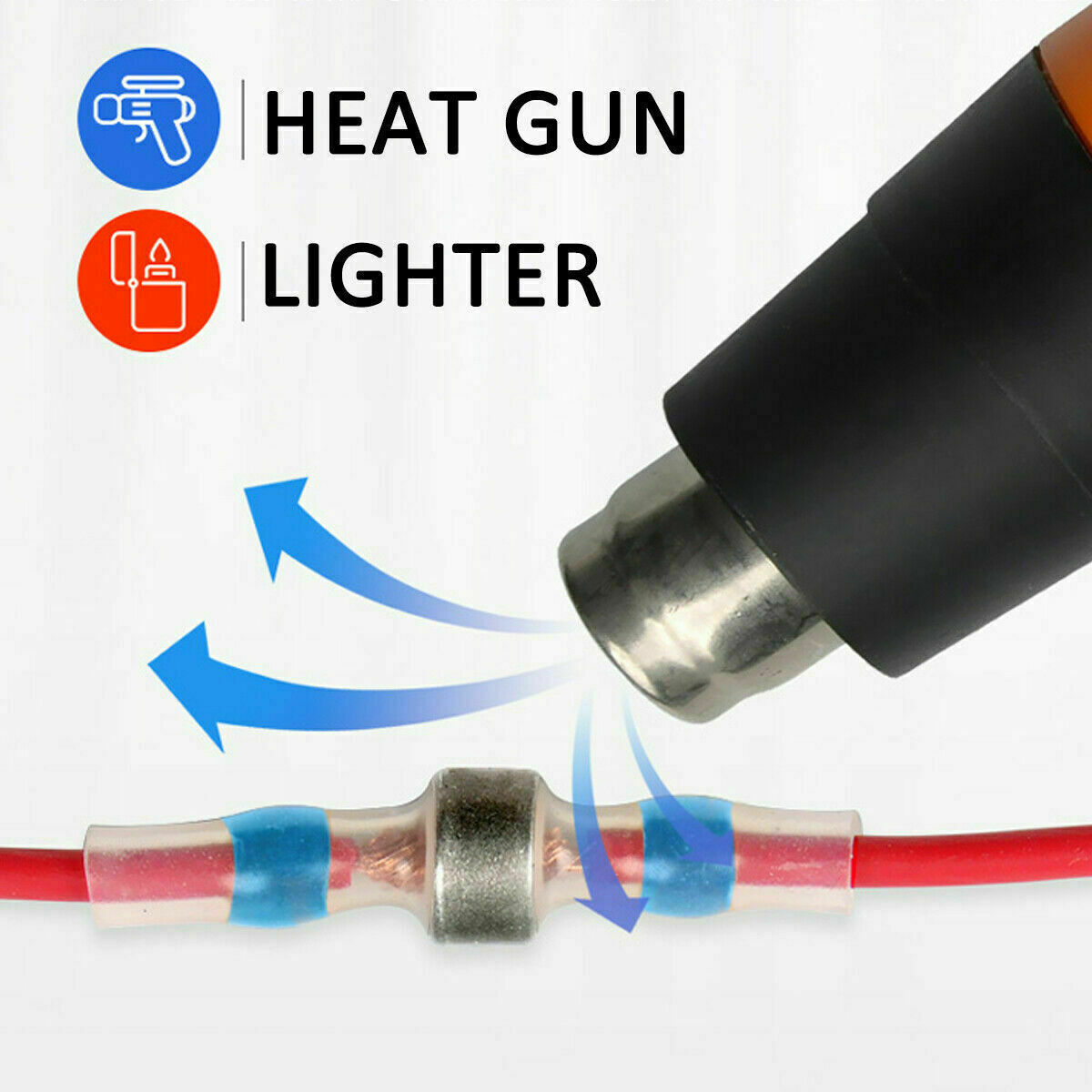 50-500 Solder Sleeve Seal Heat Shrink Butt Wire Connectors Terminals Waterproof