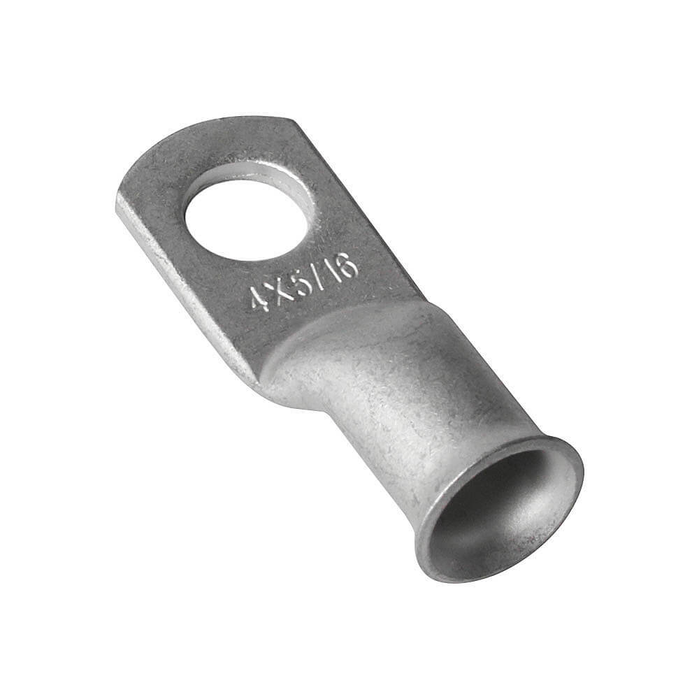 UP TO 50pcs Lot 4 AWG 5/16″ Hole Ring Terminal Lug Tinplated Copper Uninsulated