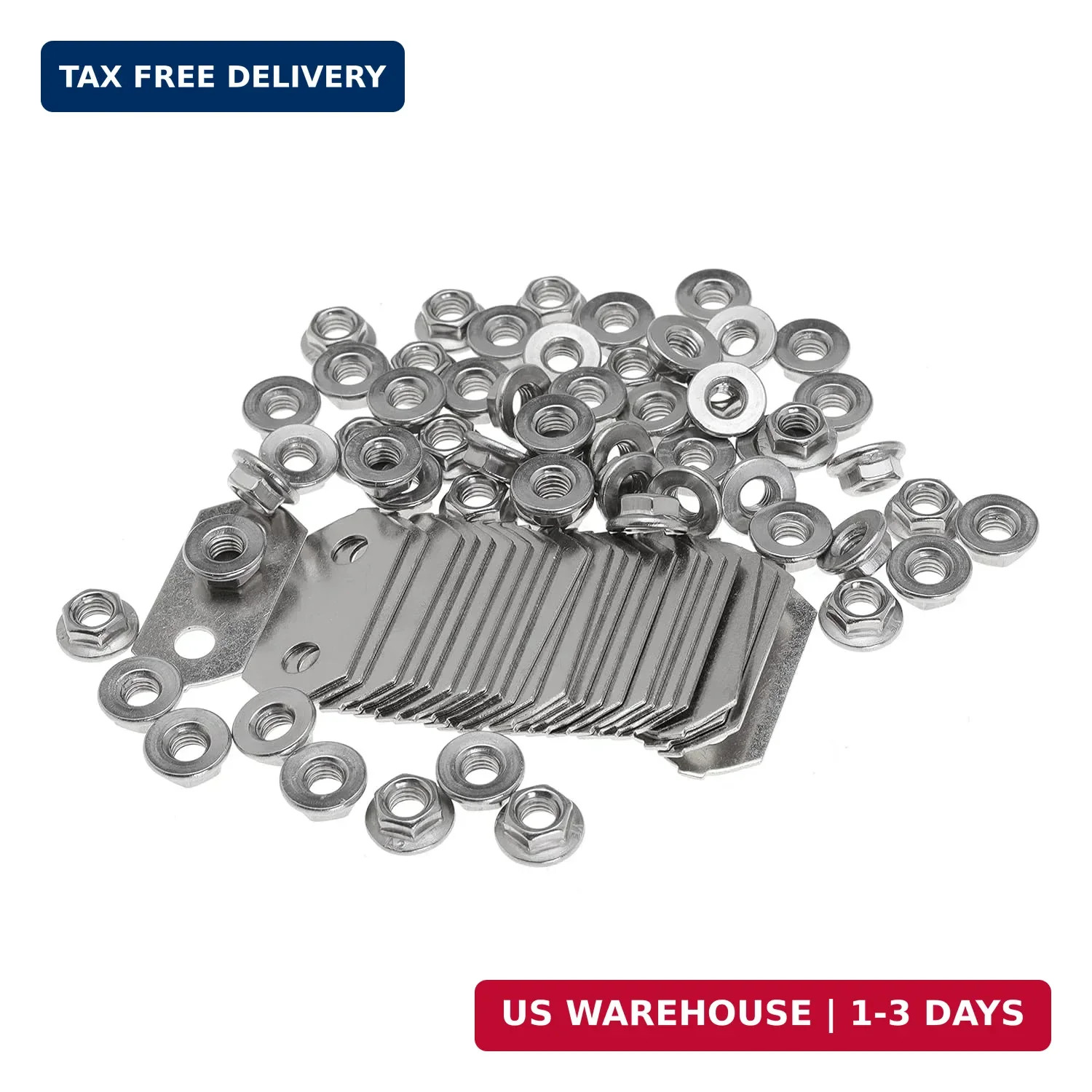 Nickel Plated, Copper Bus Bars and Stainless SS Nuts Set for Hybrid Battery for