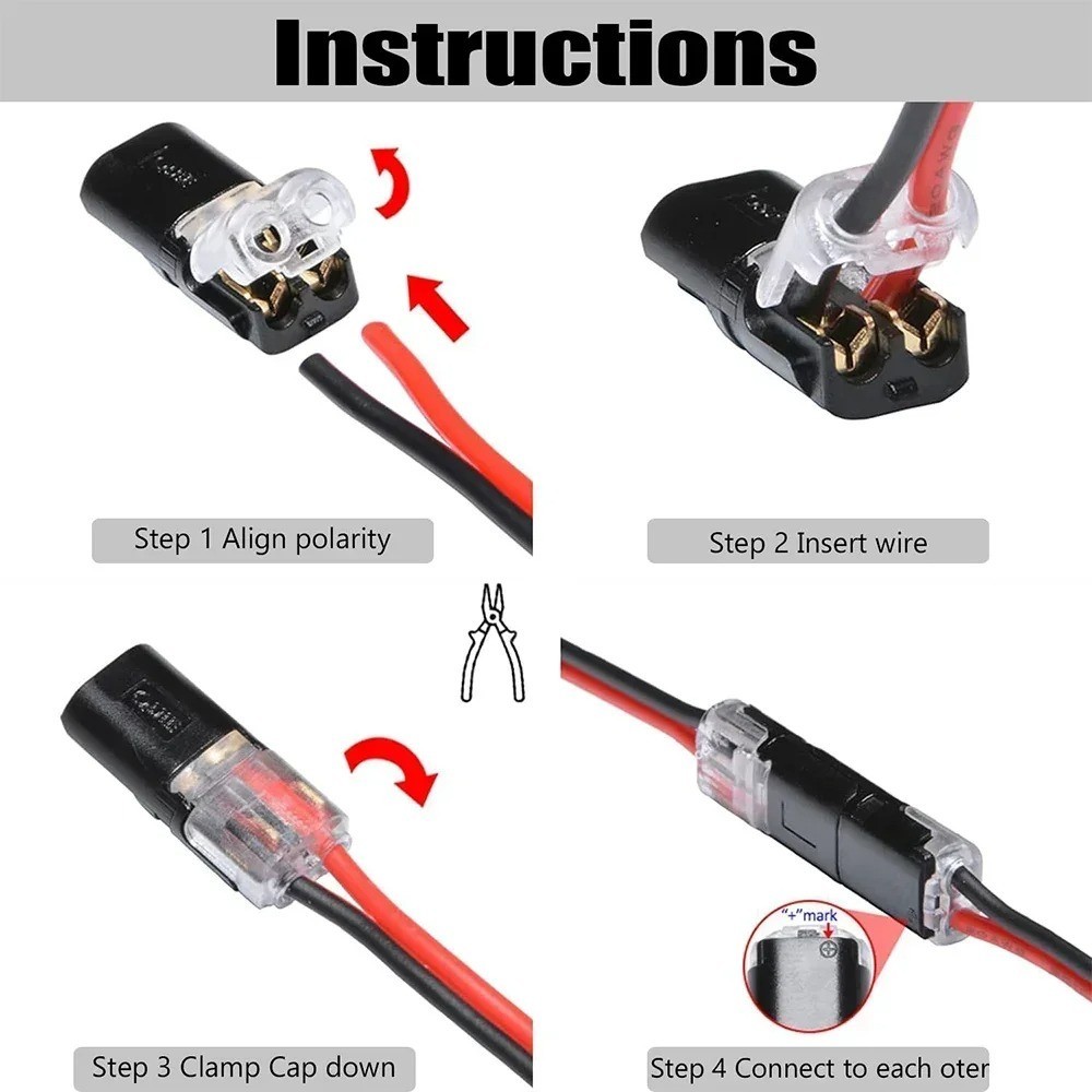 2 Pin Waterproof Electrical Connector Car Automotive Wire Plug Terminal
