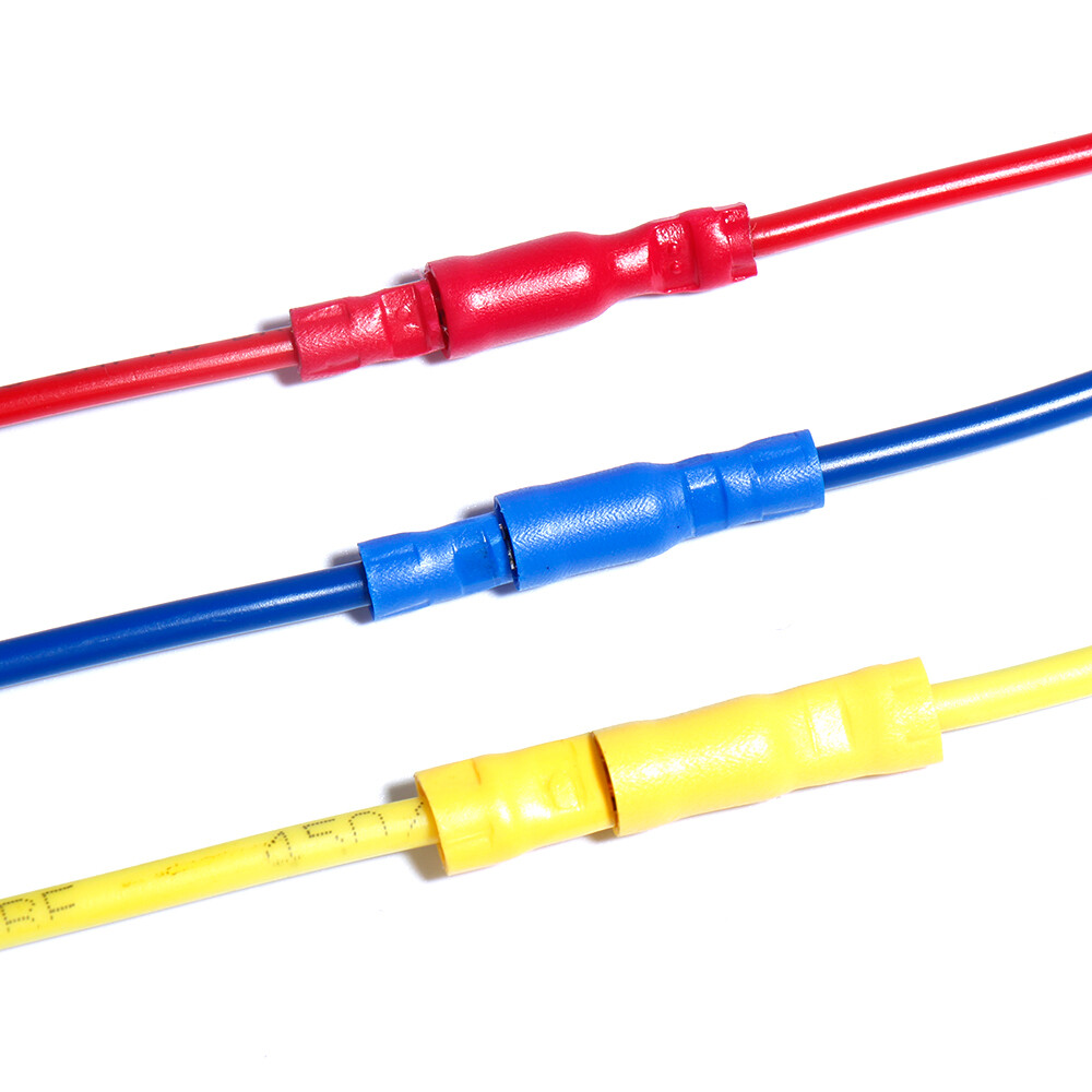 100PCS Insulated Bullet Crimp Wire Male/Female Connectors Splice Terminals Kit