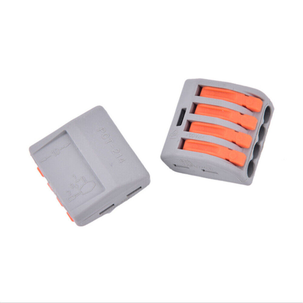 2/3/4/5/8 Pin Reusable Spring Lever Terminal Block Electric Connectors