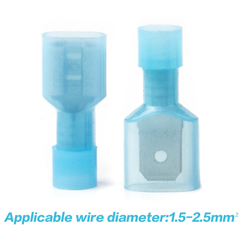 200/100Pcs Insulated Female Spade Connectors 16-14AWG Heat Shrink Wire Terminals