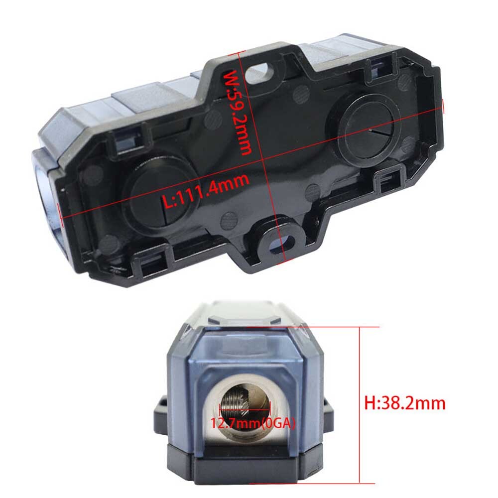 2X Car Audio 0 Gauge Inline ANL Fuse Holder 100/150/200/250/300A Fuse Universal