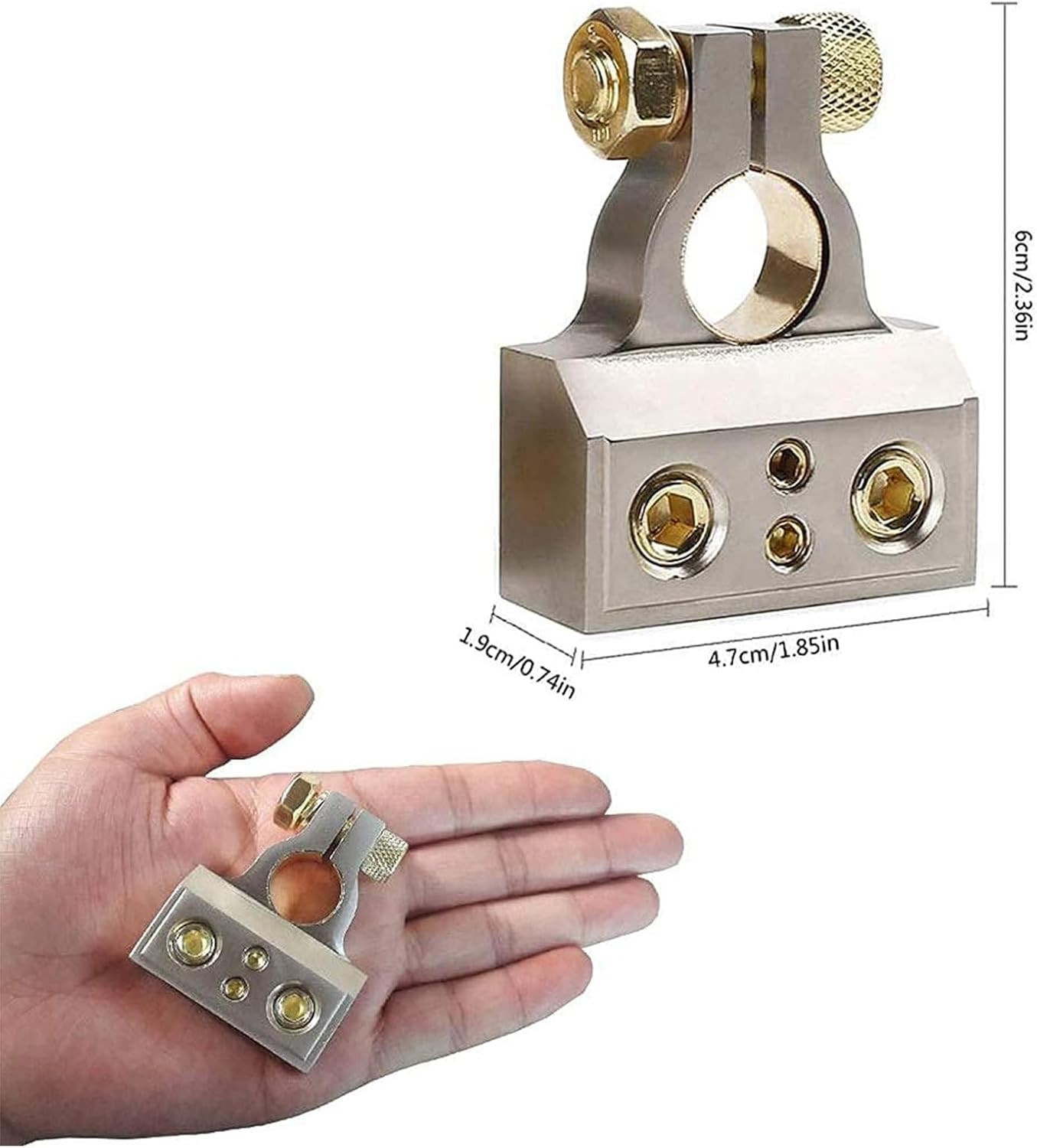 Conectores de Terminal de Batería, Compatibles con Cables 0/2/4/8/10 AWG