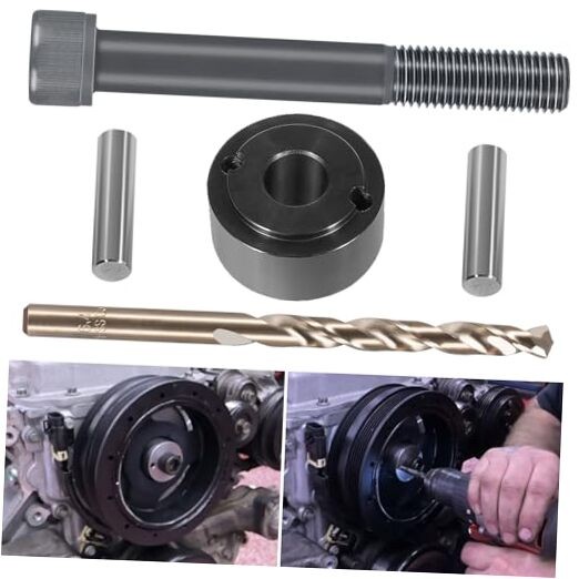 For LS LT Crank Pin Kit Crankshaft Damper Drill Pinning Fixture Tool For LS1