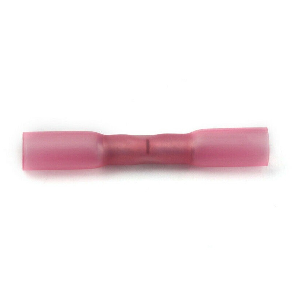 1000Pcs Heat Shrink Wire Connectors Red 22-16AWG Butt Seal Terminals Waterproof