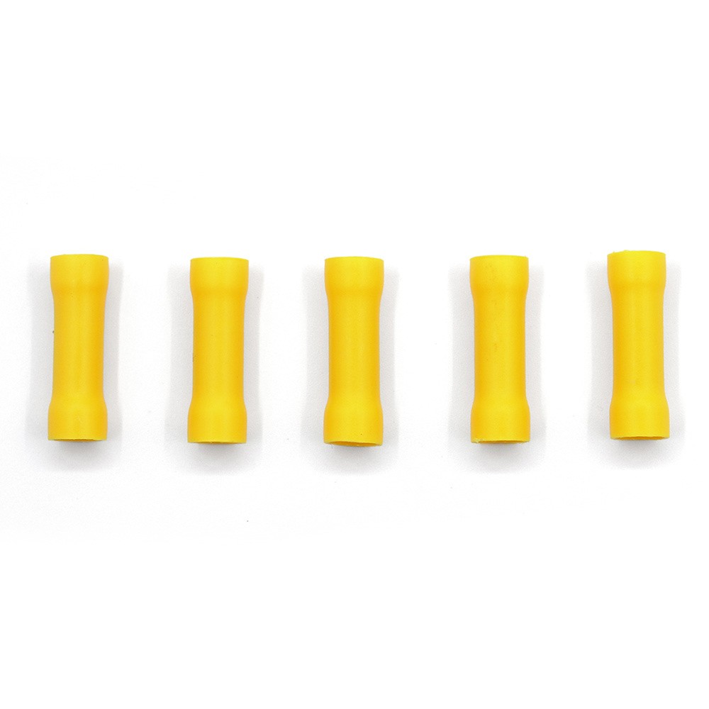 Insulated Butt Connectors 12-10 AWG Electrical Wire Crimp Terminals Yellow USA