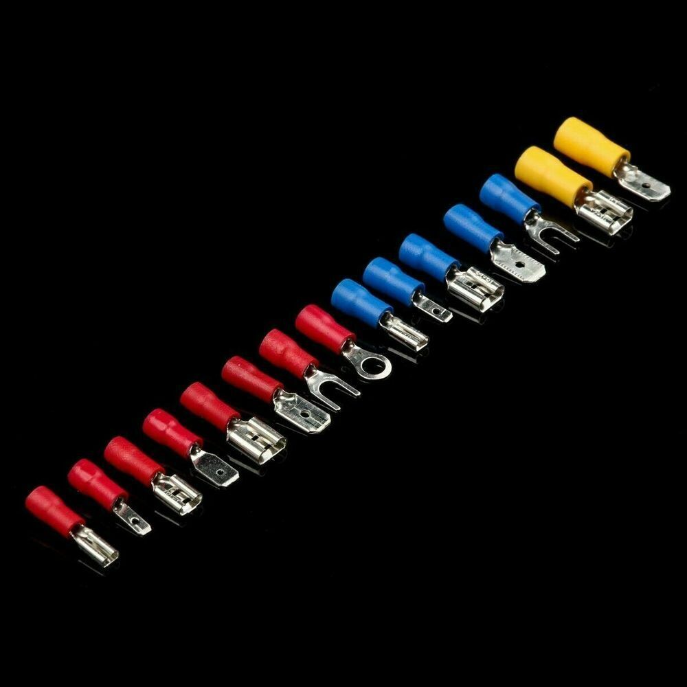 280Pcs Assorted Insulated Electrical Wire Terminals Crimp Connectors Spade Kit