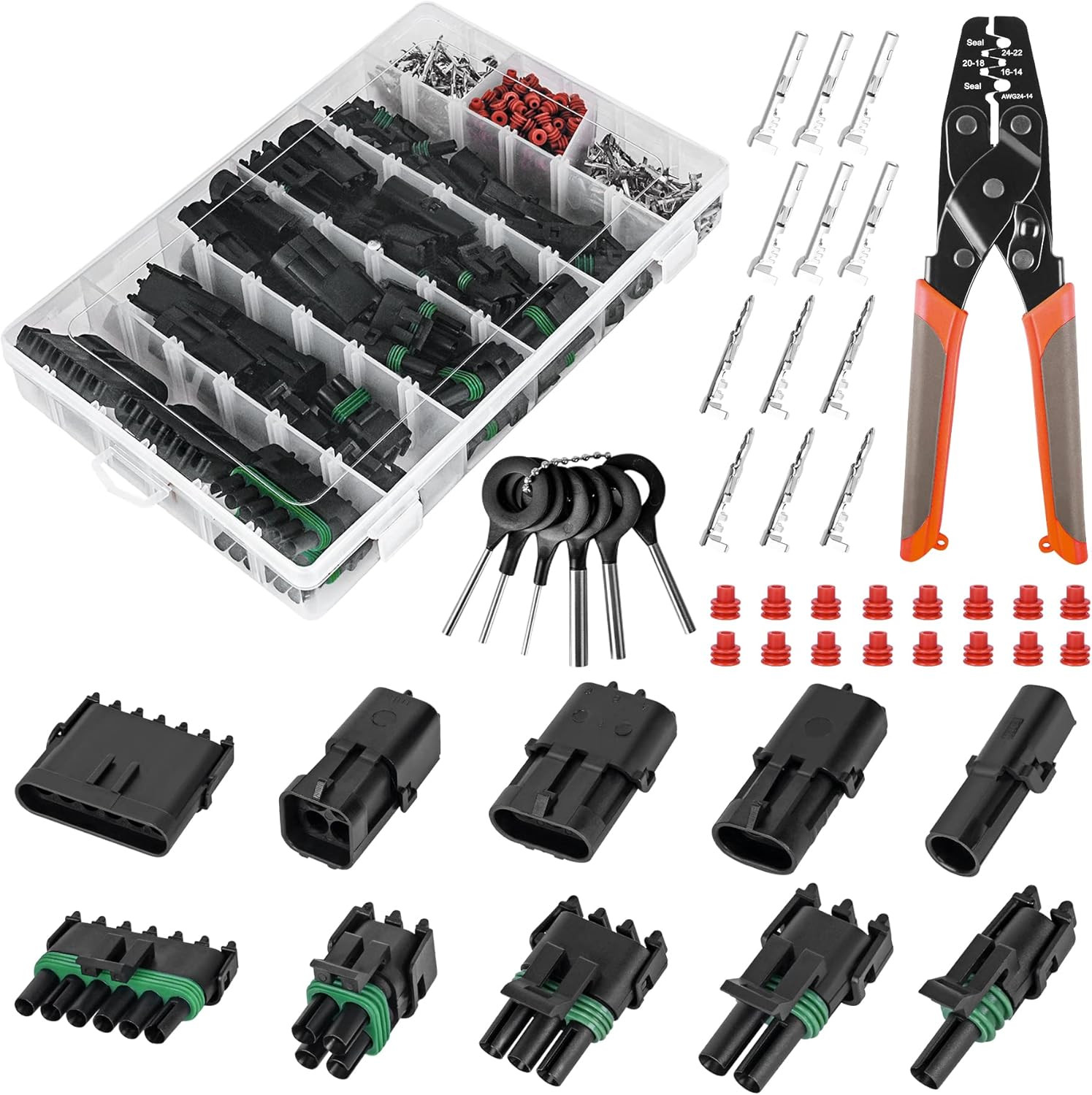 Kit De Terminales Cable Empalme Conector Eléctrico Danillo A Tope Pala De 367 PC
