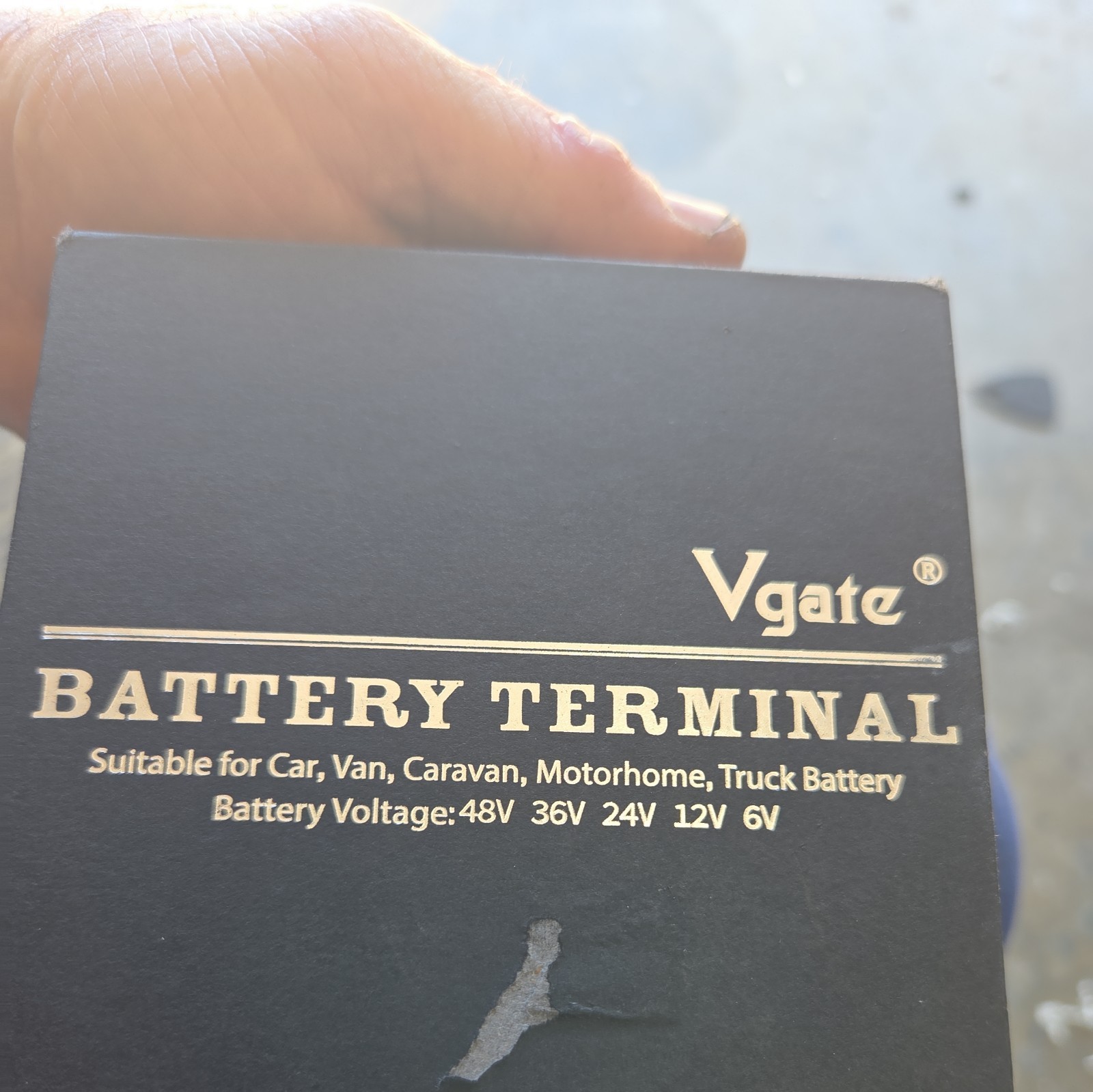 Vgate Battery Terminals Clamp 6 X 1/0 Gauge AWG  – Positive and Negative