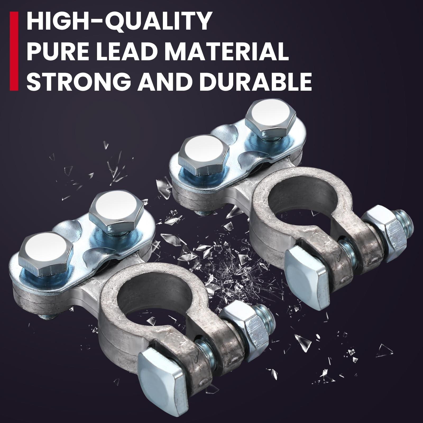 20 Pcs Heavy Duty Battery Terminal Connectors Clamps for Car, Truck, RV, Boat