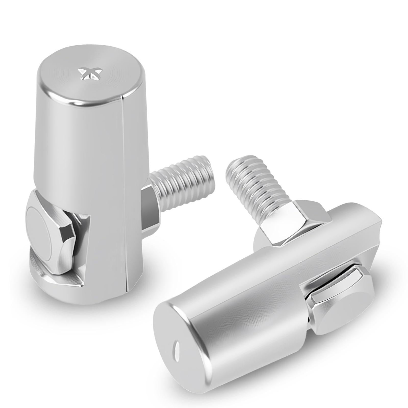2PCS U1 Flag Side Post to Top Post Battery Adapter,Heavy-Duty Positive & Negativ