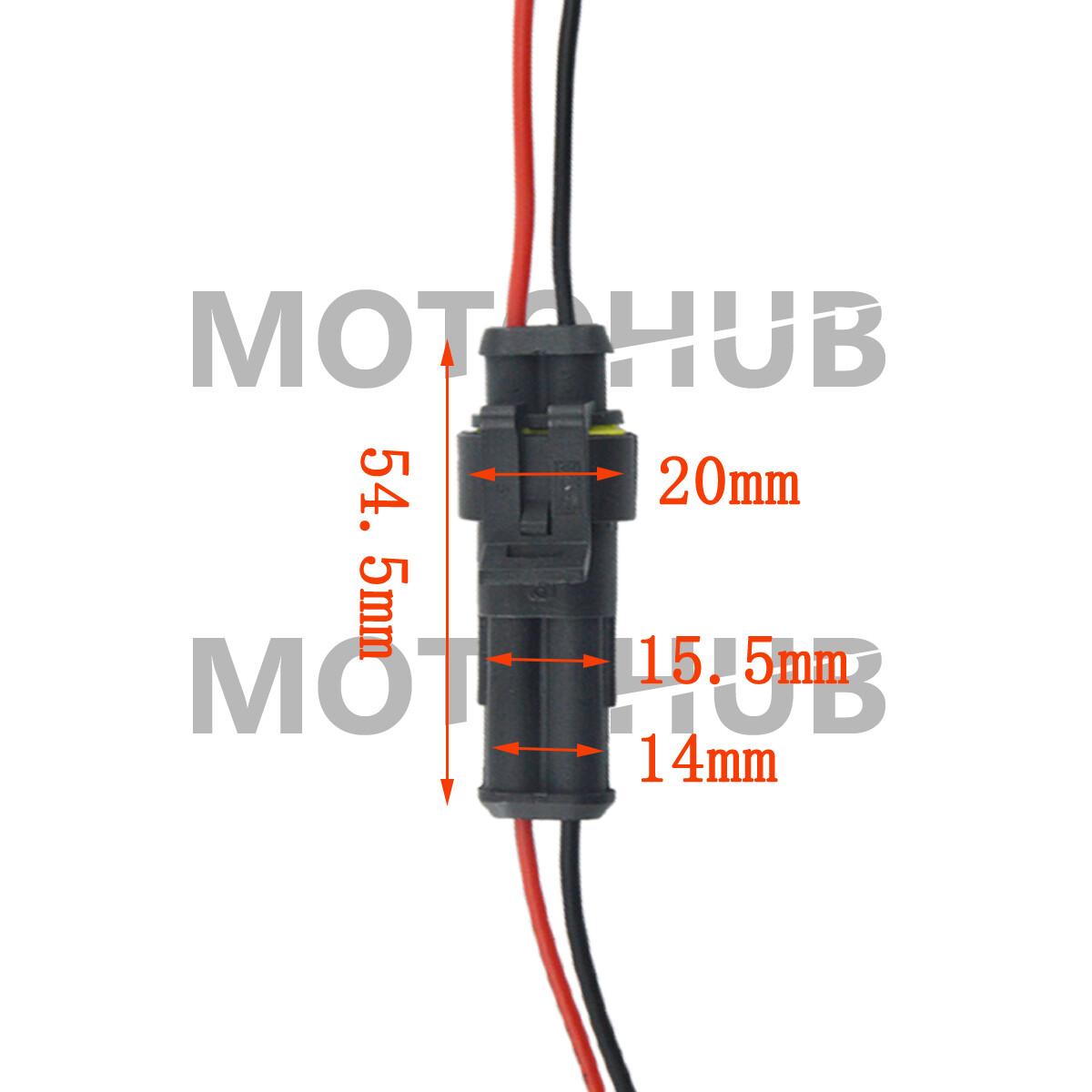 10 Sets 2-Pin Way Car Waterproof Male Female Electrical Wire Connector Plug Kit