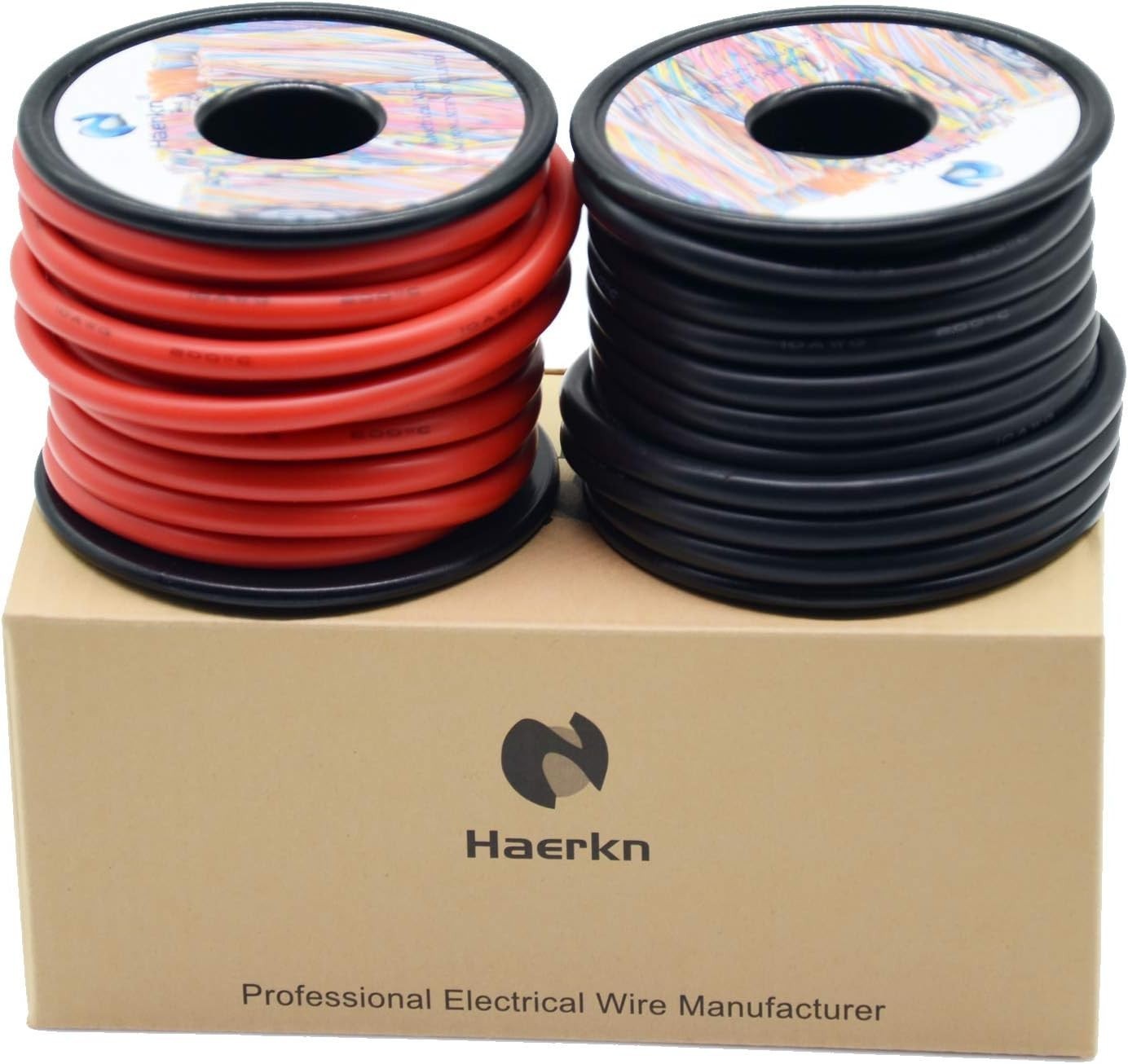 10 AWG Silicone Wire Cables 50ft – 600V 1050 Strands