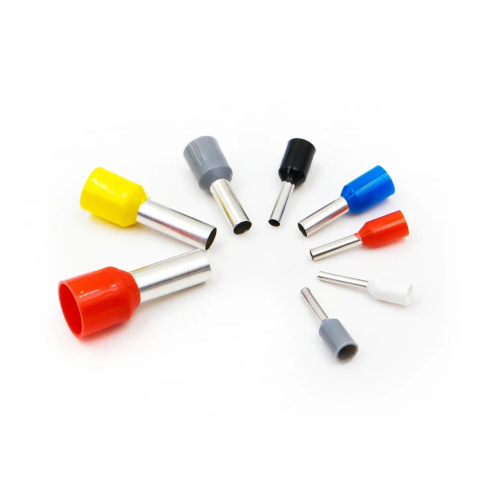 Kit 1200 Embouts Sertir Fil Électrique Isolés E10-12 à 0508 Laiton Pressé