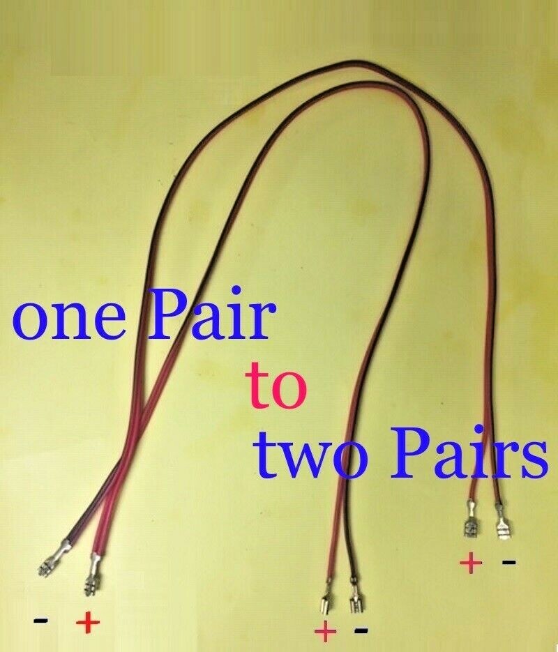 4 Sets SPEAKER SUBWOOFER / MIDRANGE / TWEETER / Chuchero BOX WIRES LEAD 22″ LONG