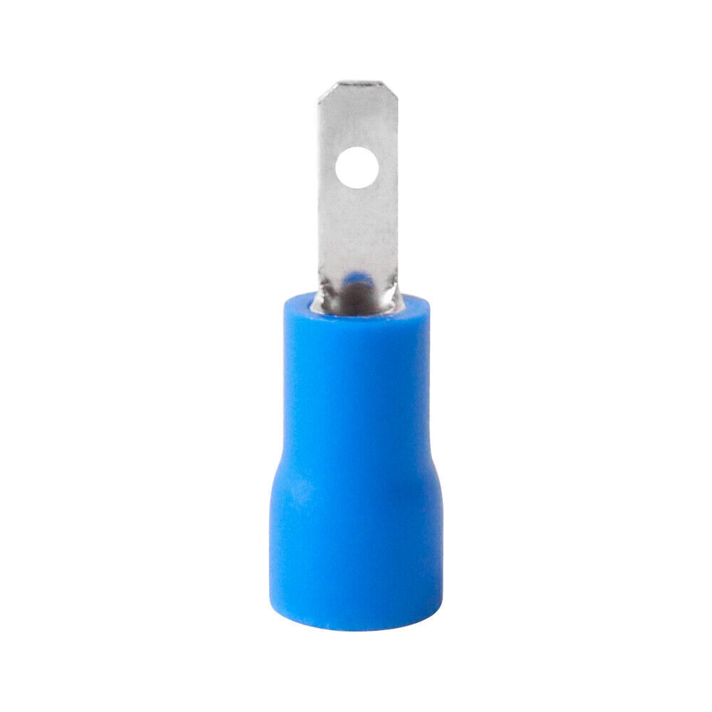 Blue 2.8mm Female/Male Insulated Spade Wire Connector Crimp Terminal 16-14 AWG